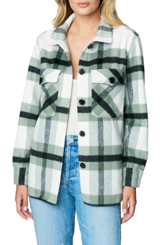 BLANKNYC Plaid Shacket in Mountain Top