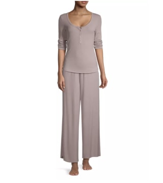 Barefoot Dreams Malibu Ribbed Straight-Leg Pants