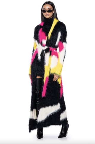 Kiki Ultra Fuzzy Long Cardigan