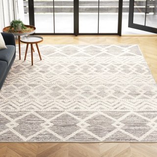 Foundstone™ Gil Moroccan Handmade Flatweave Wool Charcoal/Cream Area Rug