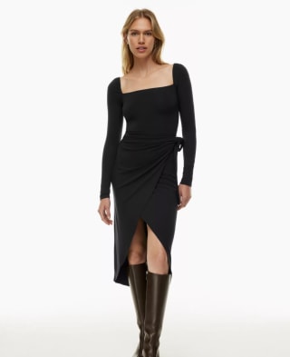 Aritzia Saturn Long Sleeve Midi Dress