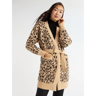 Knit Coatigan with Belt