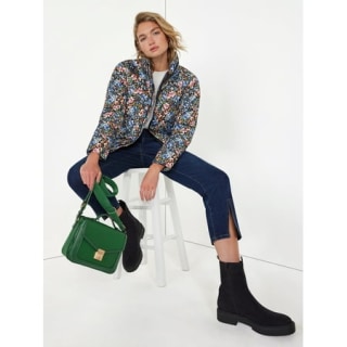 Short Print Puffer Jacket