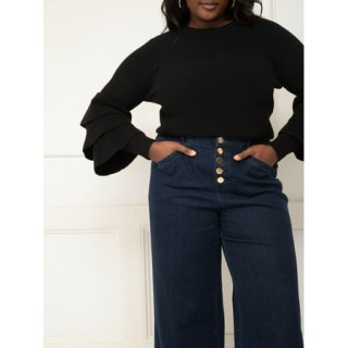 Plus Tiered Sleeve Sweater