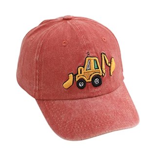 Embroidery Excavator Kids Baseball Cap
