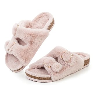 Fitory Faux Fur Sandal