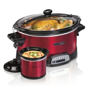 Hamilton Beach Stay or Go Programmable Slow Cooker with Party Dipper, 7 Quart