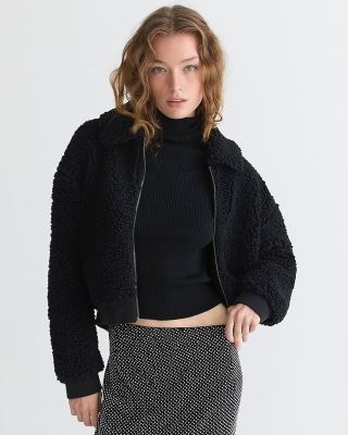 Cropped Sherpa Jacket