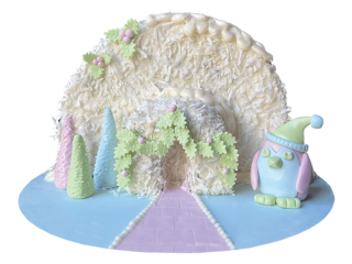 Penguin's Winter Wonderland Igloo Cake