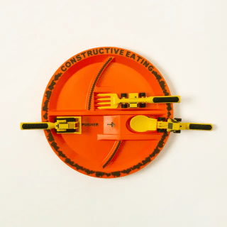 Construction Plate & Utensils