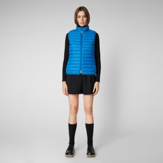Women's Charlotte Puffer Vest in Blue Berry