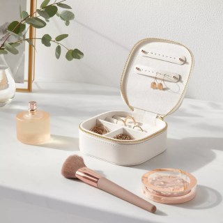 Small Travel Accessory Organizer Ivory