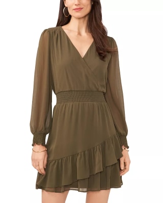 Faux Wrap Dress