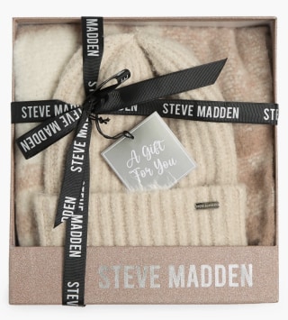 Steve Madden Beanie and Scarf Set