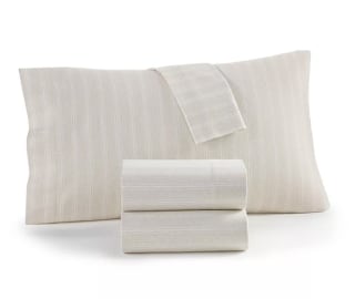 Charter Club Printed Flannel Cotton 4-Piece Sheet Set