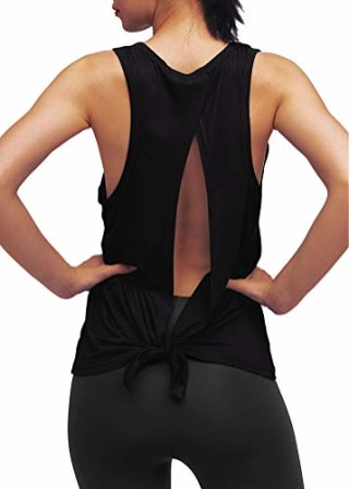 Workout Yoga Tops Open Back