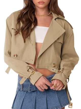 Cropped Trench Coat