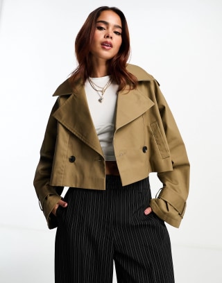 Cropped Trench Coat
