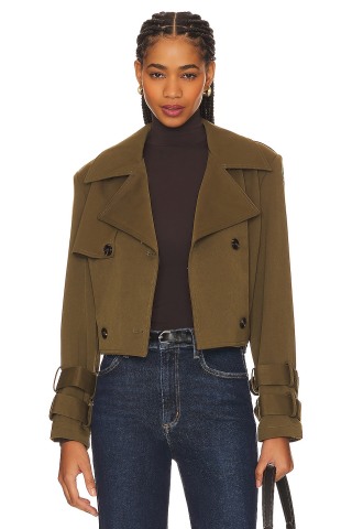 Cropped Trench Coat