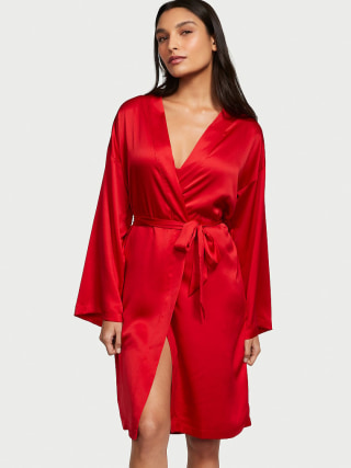 Satin Midi Robe