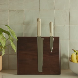 Walnut Knife Block