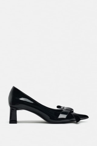 Block Heel Bow Pumps
