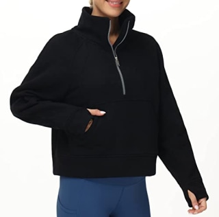 Women's Half Zip Pullover Sweatshirt