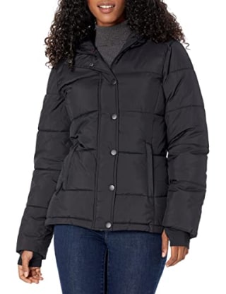 Women's Heavyweight Long-Sleeve Hooded Puffer Coat