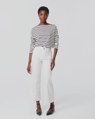 Cropped Wide-Leg Jeans