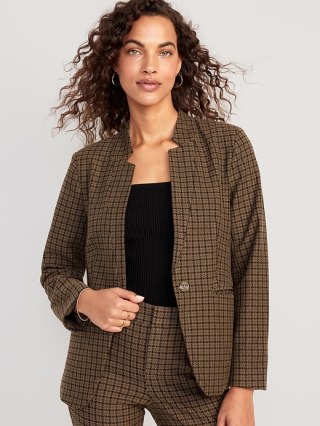 Notched-Collar Pixie Blazer