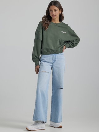 High Rise Wide Leg Jean