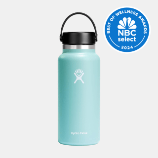 Hydroflask Wide-Mouth Water Bottle with Straw Cap 