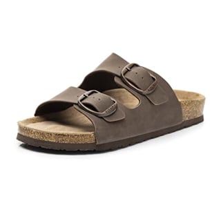 Flat Sandals with Cork Footbed