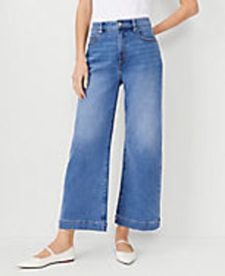 Weekend High Rise Wide Leg Crop Jeans