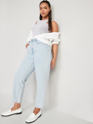 Extra High-Waisted Balloon Ankle Jeans