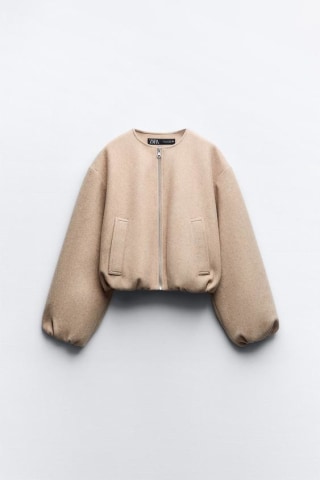 Soft Pocketed Bomber Jacket