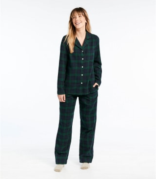 L.L. Bean Women's Scotch Plaid Flannel Pajamas