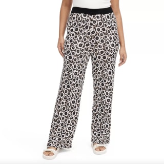 High Waisted Neutral Sweaterknit Poppy Flare Pants