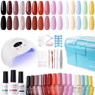 Gel Nail Polish Kit with UV Lamp