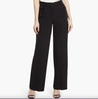 Stretch Crepe Wide Leg Pants