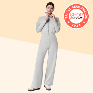 AirEssentials Long Sleeve Wide Leg Jumpsuit