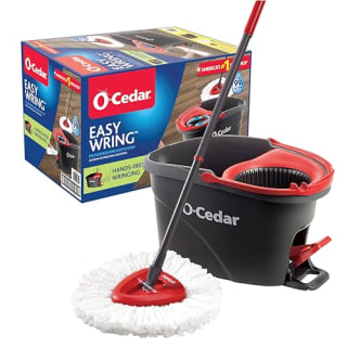 O-Cedar EasyWring Microfiber Spin Mop, Bucket Floor Cleaning System