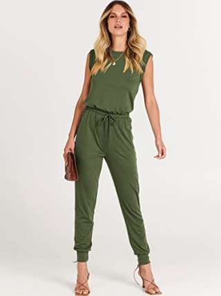 Sleeveless Tank Top Jumpsuit Romper