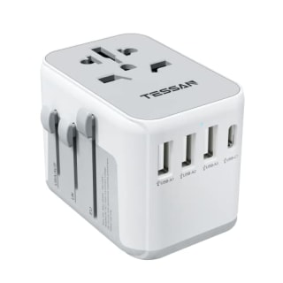 Tessan International Power Adapter with 4 USB Ports