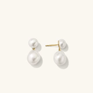 Mejuri Bold Pearl Drop Earrings