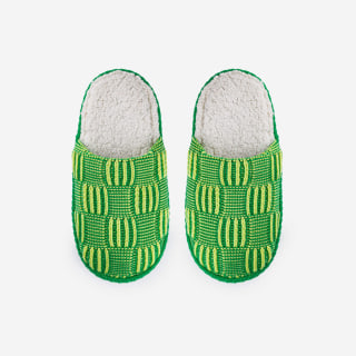 Verloop Chunky Checkerboard Slide Slippers