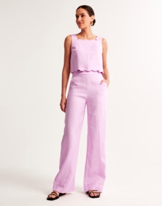 Clean Waist Premium Linen Trouser