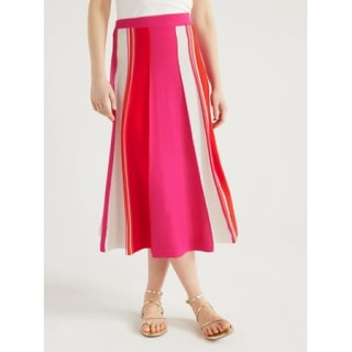 Stripe Sweater Skirt