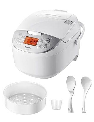 Toshiba Rice Cooker 6 Cups With Fuzzy Logic and One-Touch Cooking