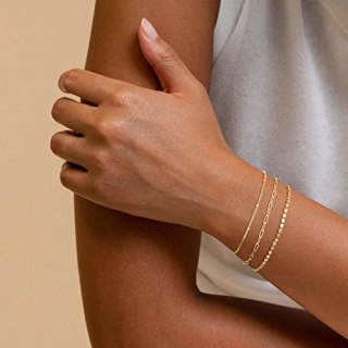 14K Gold-Plated Bracelet Stack